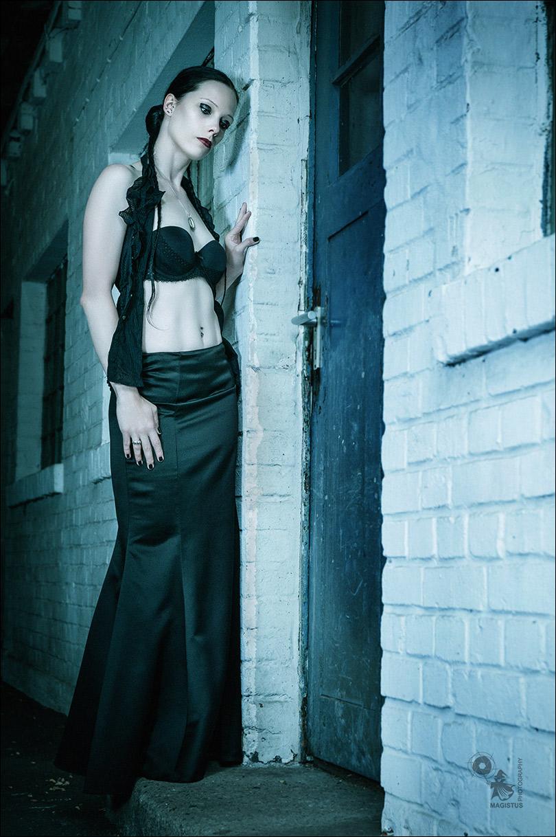 Lady in Black - OnLocaton Lingerie Fashion Photoshoot - © by Magistus
